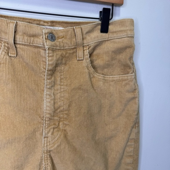 Levi's Ribcage Boot High Rise Tan Corduroy Pants Size 30 - Picture 10 of 16